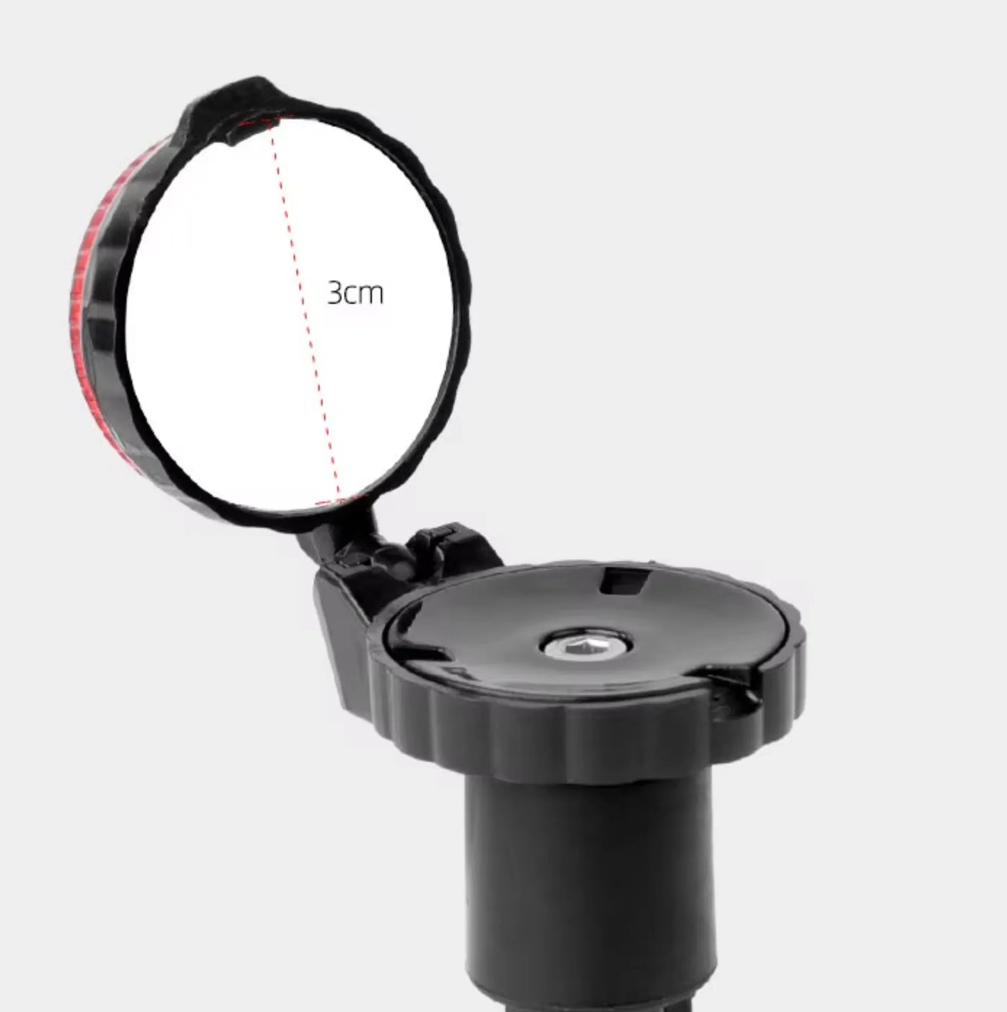 Lot de 2 embouts de cintre vélo avec rétroviseur + avertisseur lumineux – Convex et LED intégrée – vue 4
