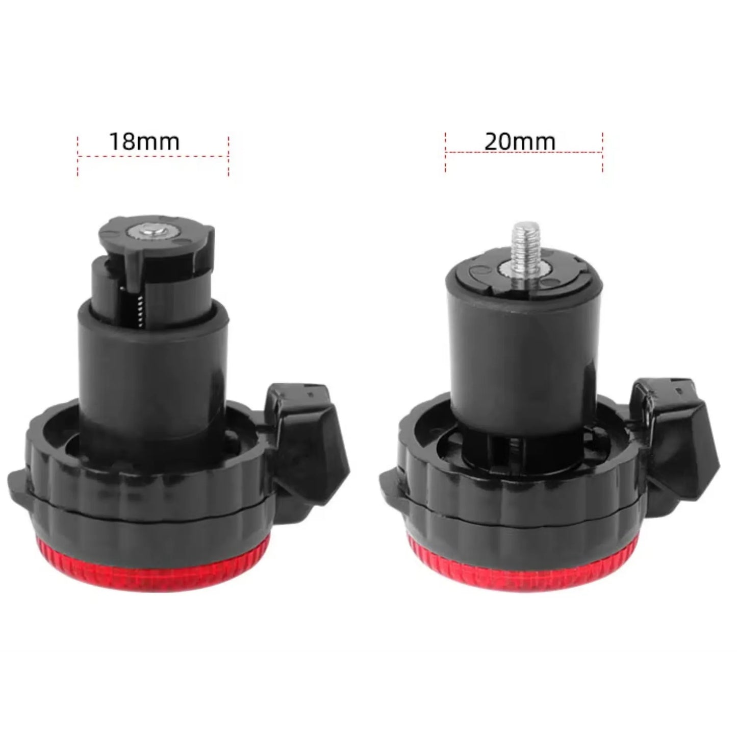 Lot de 2 embouts de cintre vélo avec rétroviseur + avertisseur lumineux – Convex et LED intégrée – vue 5