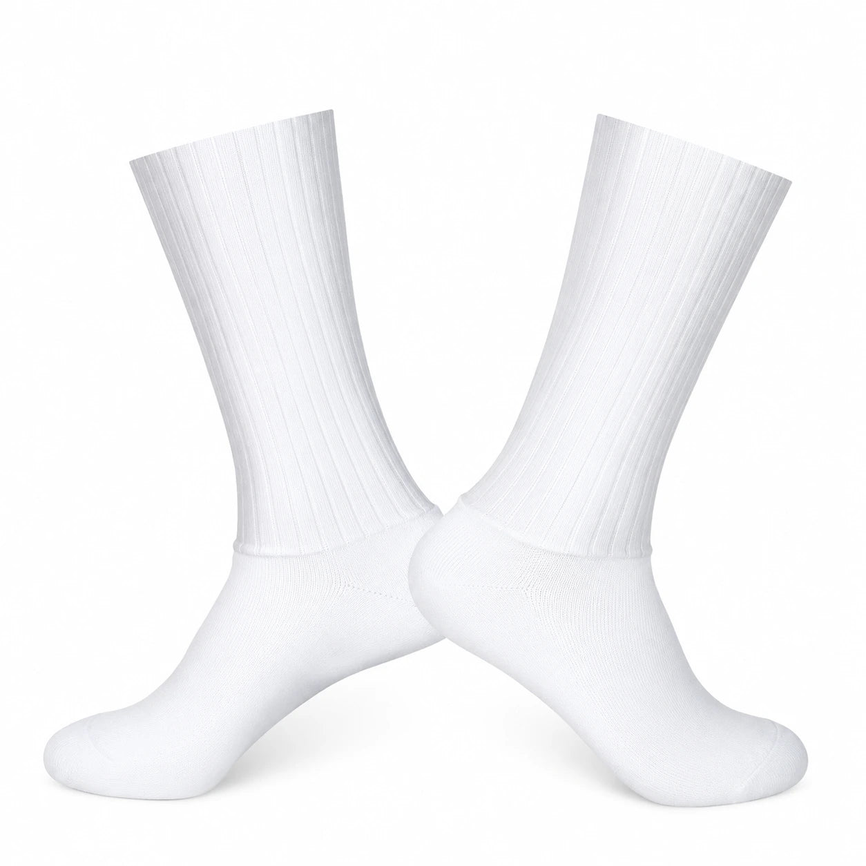 Lot de 2 paires de chaussettes vélo Aero Whiteline – Mi-hautes avec maintien silicone – vue 5