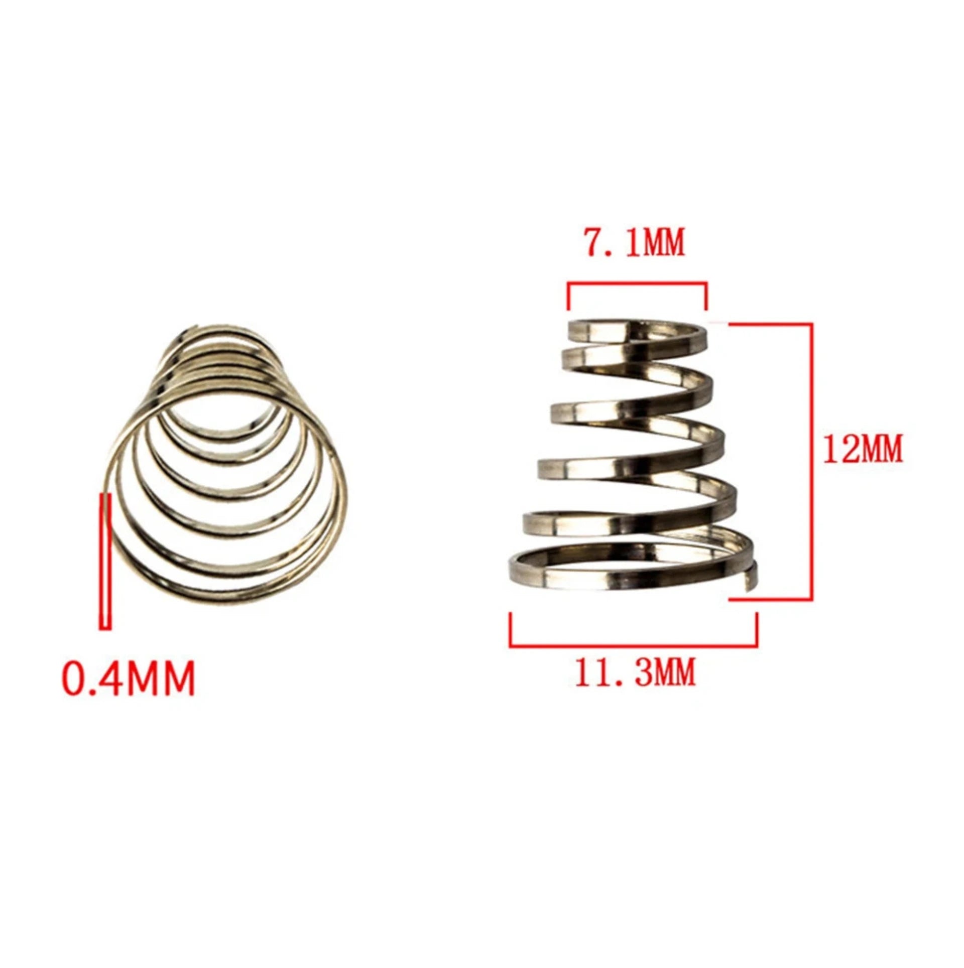 Lot de 2 ressorts de rechange pour axe à serrage rapide vélo – Acier inoxydable – vue 4