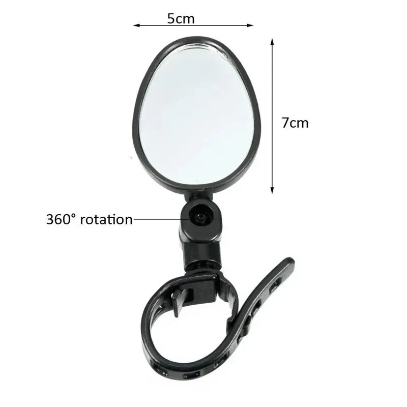Lot de 2 rétroviseurs vélo orientable – Fixation universelle guidon 15 à 35 mm – vue 5