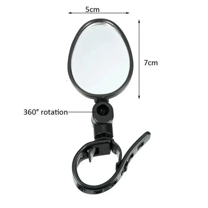 Lot de 2 rétroviseurs vélo orientable – Fixation universelle guidon 15 à 35 mm – vue 5