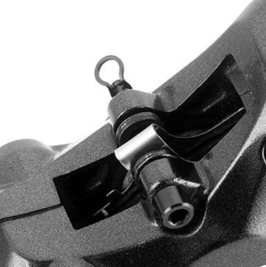 Lot de 2 vis d’étrier de frein M4 en titane TC4 avec circlips Noir – Compatibles Shimano