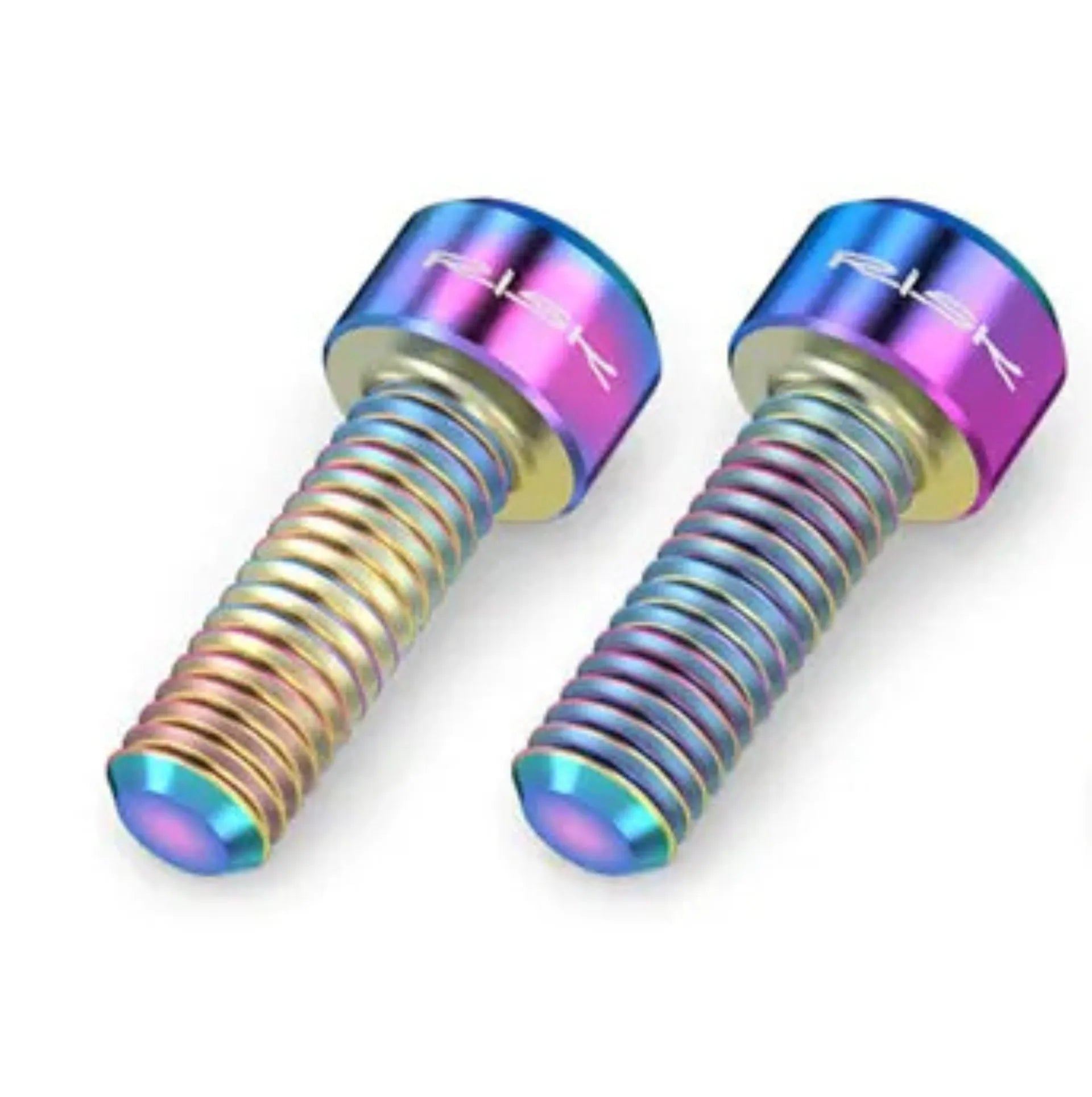 Lot de 2 vis de serrage pour manivelle Route, Gravel, VTT – Titane TC4 Gr5 M6×18 – vue 2