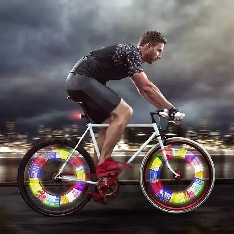Lot de 24 tubes réfléchissants Multicolore pour rayons de vélo – vue 4