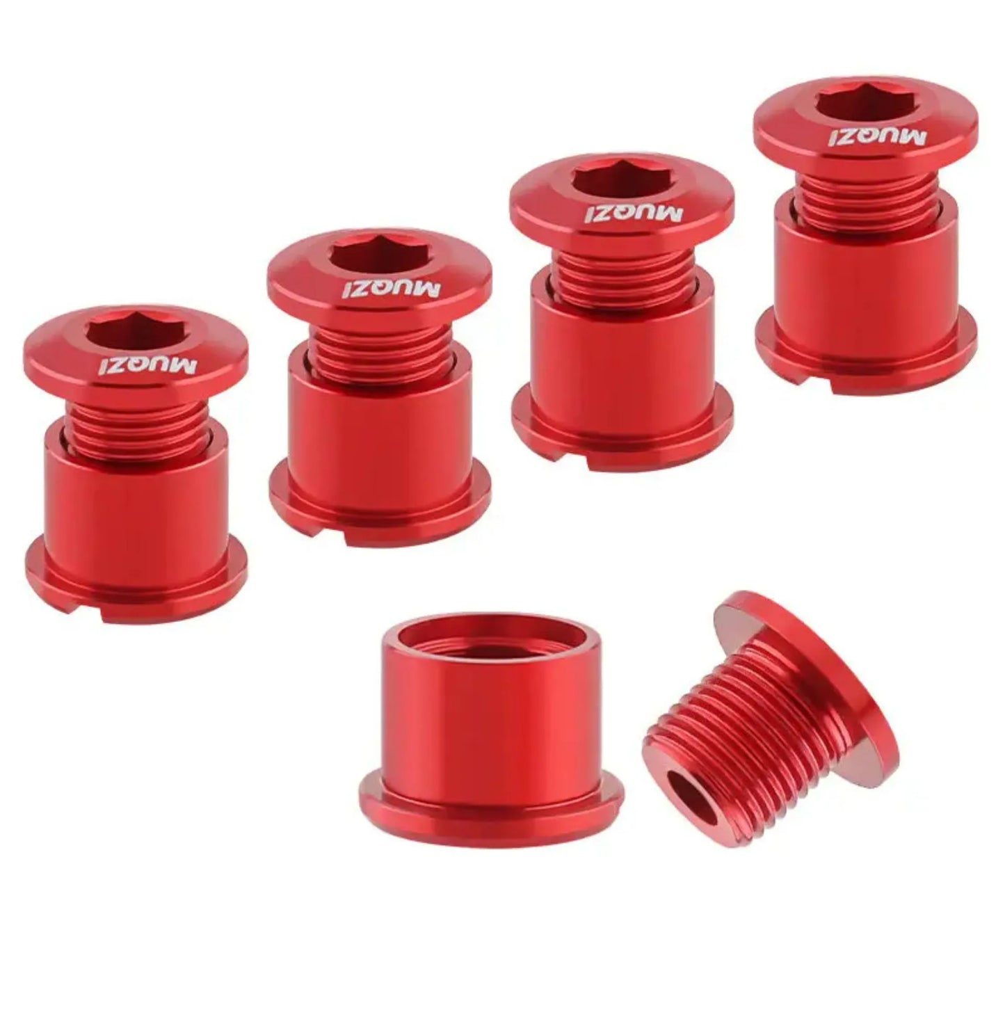 lot de 5 Boulons de plateau MUQZI – Aluminium CNC anodisé, 6,5 mm et 8,5 mm – vue 2