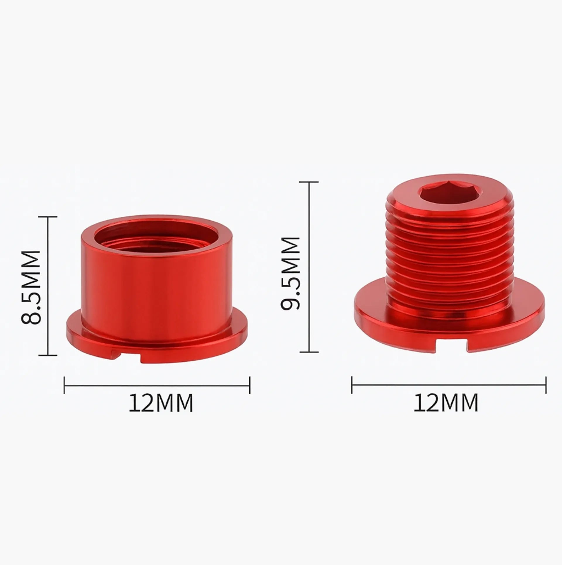 lot de 5 Boulons de plateau MUQZI – Aluminium CNC anodisé, 6,5 mm et 8,5 mm – vue 6