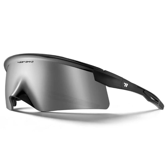 Lunettes de cyclisme WEST BIKING HD Coated – UV400 – Écran panoramique Silver