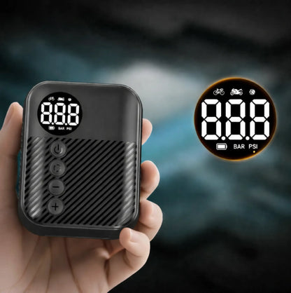 Mini pompe à vélo électrique 150 PSI – Gonfleur portable USB-C avec affichage digital – vue 3