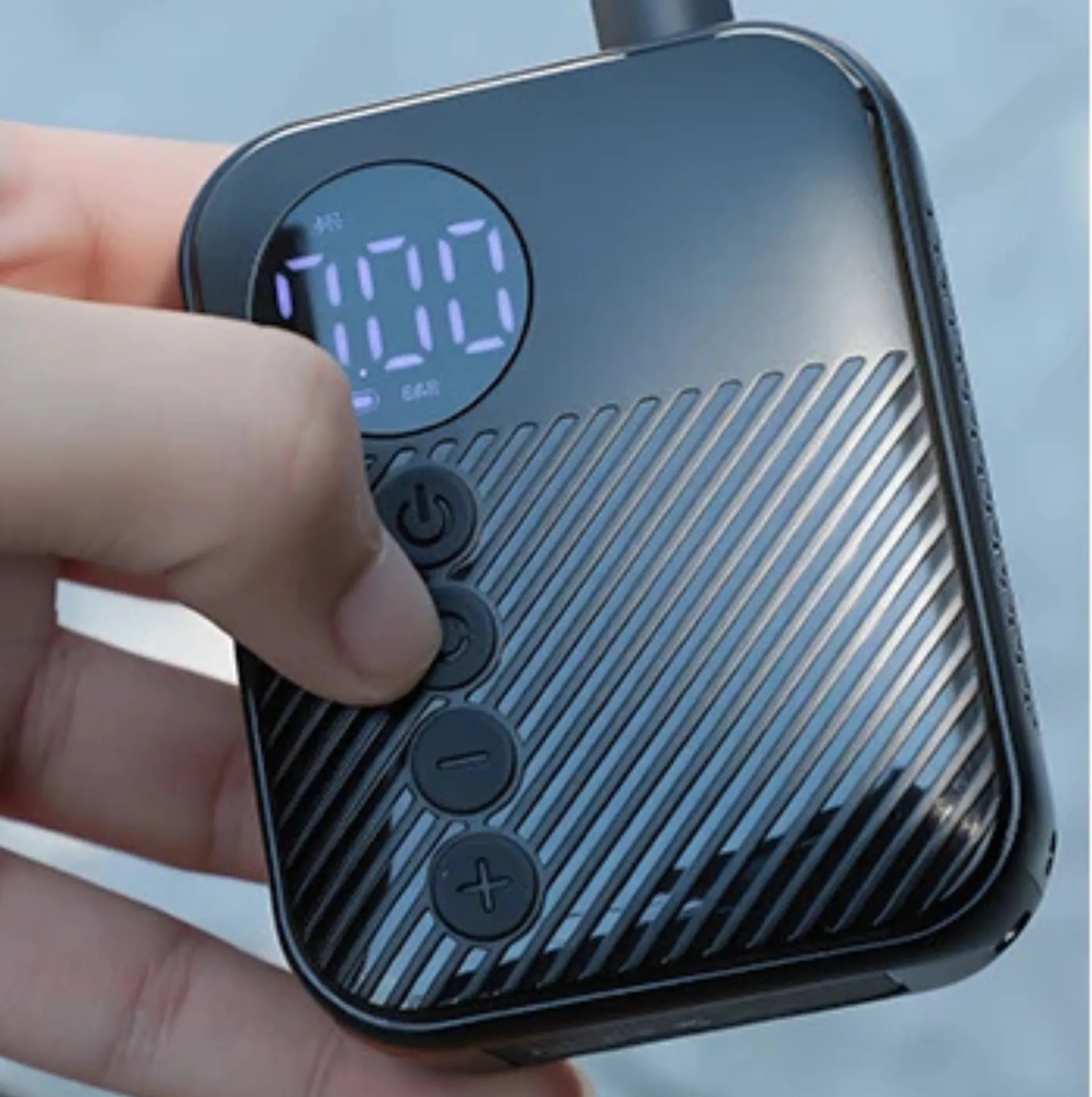 Mini pompe à vélo électrique 150 PSI – Gonfleur portable USB-C avec affichage digital – vue 4