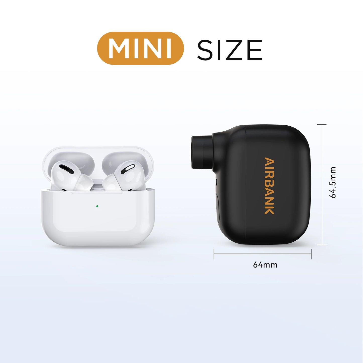 Mini Pompe à Vélo Portable Rechargeable - 100 PSI, Type-C, Compatible Schrader et Presta