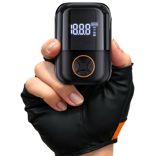 Mini pompe/compresseur électrique portable 150 PSI Presta/Schrader avec écran digital-USB-C-165g