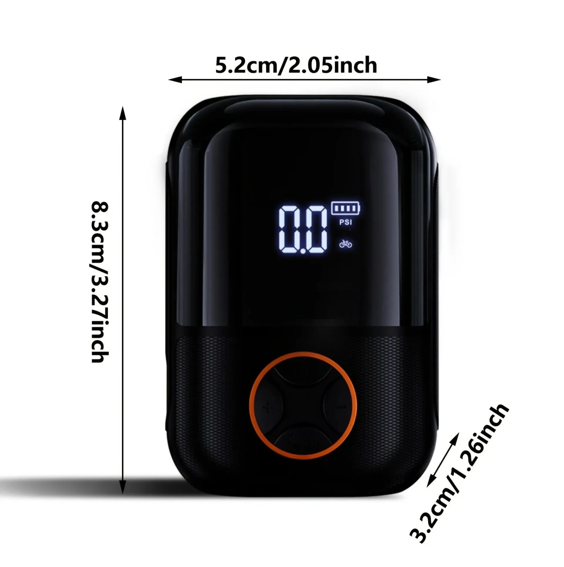 Mini pompe/compresseur électrique portable 150 PSI Presta/Schrader avec écran digital-USB-C-165g – vue 4