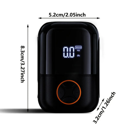 Mini pompe/compresseur électrique portable 150 PSI Presta/Schrader avec écran digital-USB-C-165g – vue 4