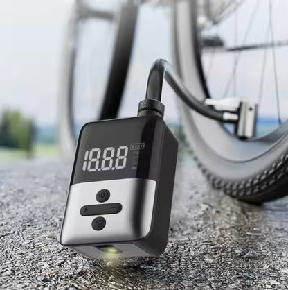 Mini pompe/compresseur électrique vélo intelligente Presta/Schrader USB-C 150 PSI-Affichage digital-165g – vue 2