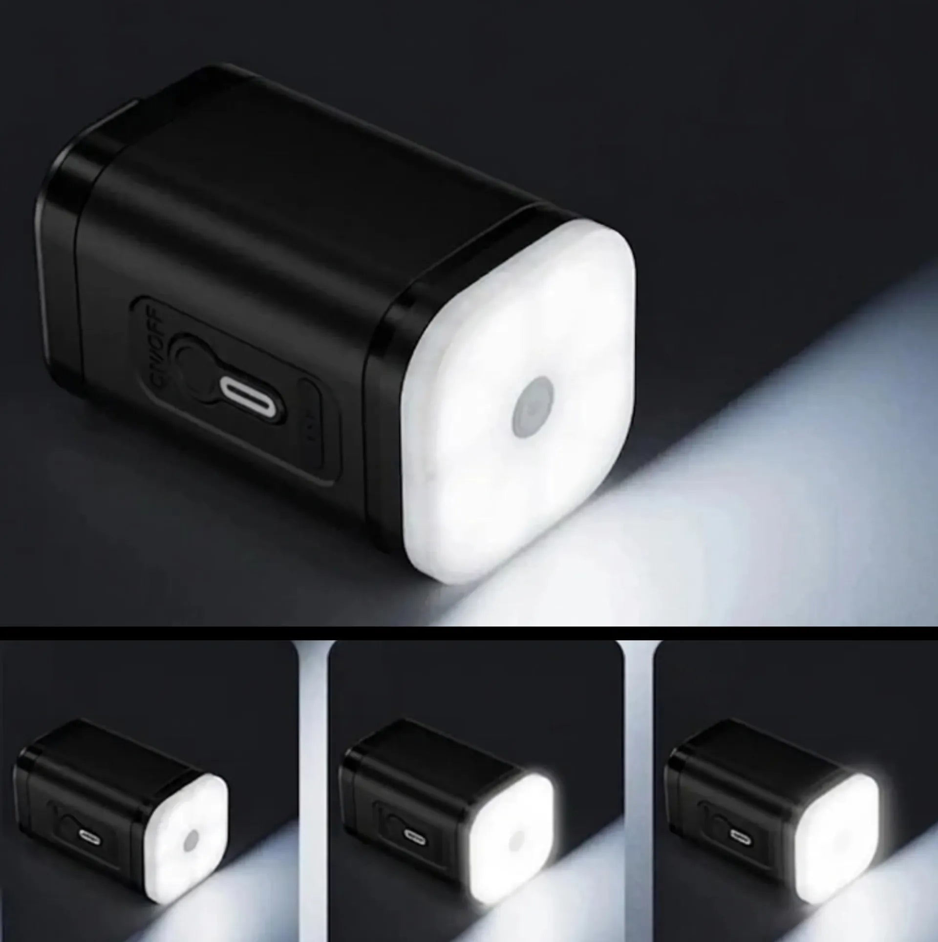 Mini pompe électrique portable 2 en 1 - Gonflage/dégonflage - LED intégrée - 1200 mAh – vue 2