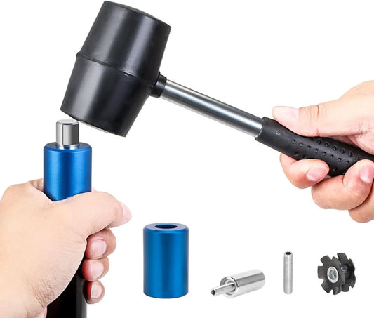 Outil d’installation pour écrou étoile de fourche – Kit complet aluminium CNC 28,6 mm