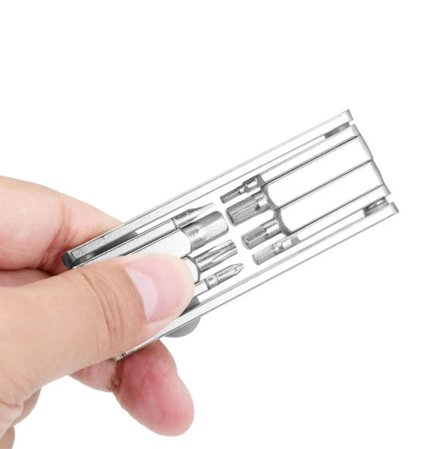 Outil multifonction vélo TOOPRE – 8 en 1 compact – Clés Allen, Torx T25 et tournevis – vue 5