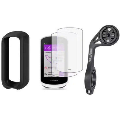 Pack Accessoires Garmin Edge Explore 2 (2 écran de protections + Housse + Support déporté XL optimisé Explore