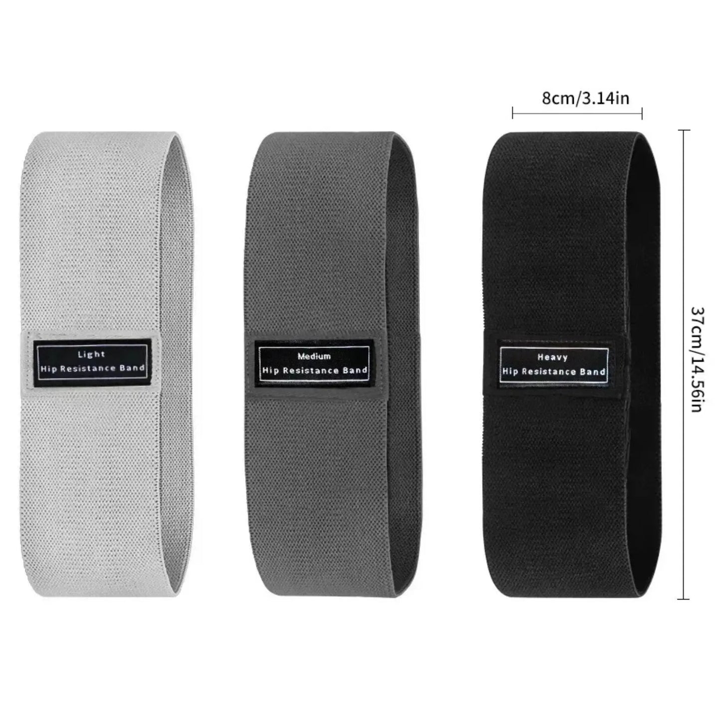 Pack de 3 Bandes de Résistance – Light / Medium / Heavy – Entraînement Fessiers, Jambes et Cuisses – vue 4