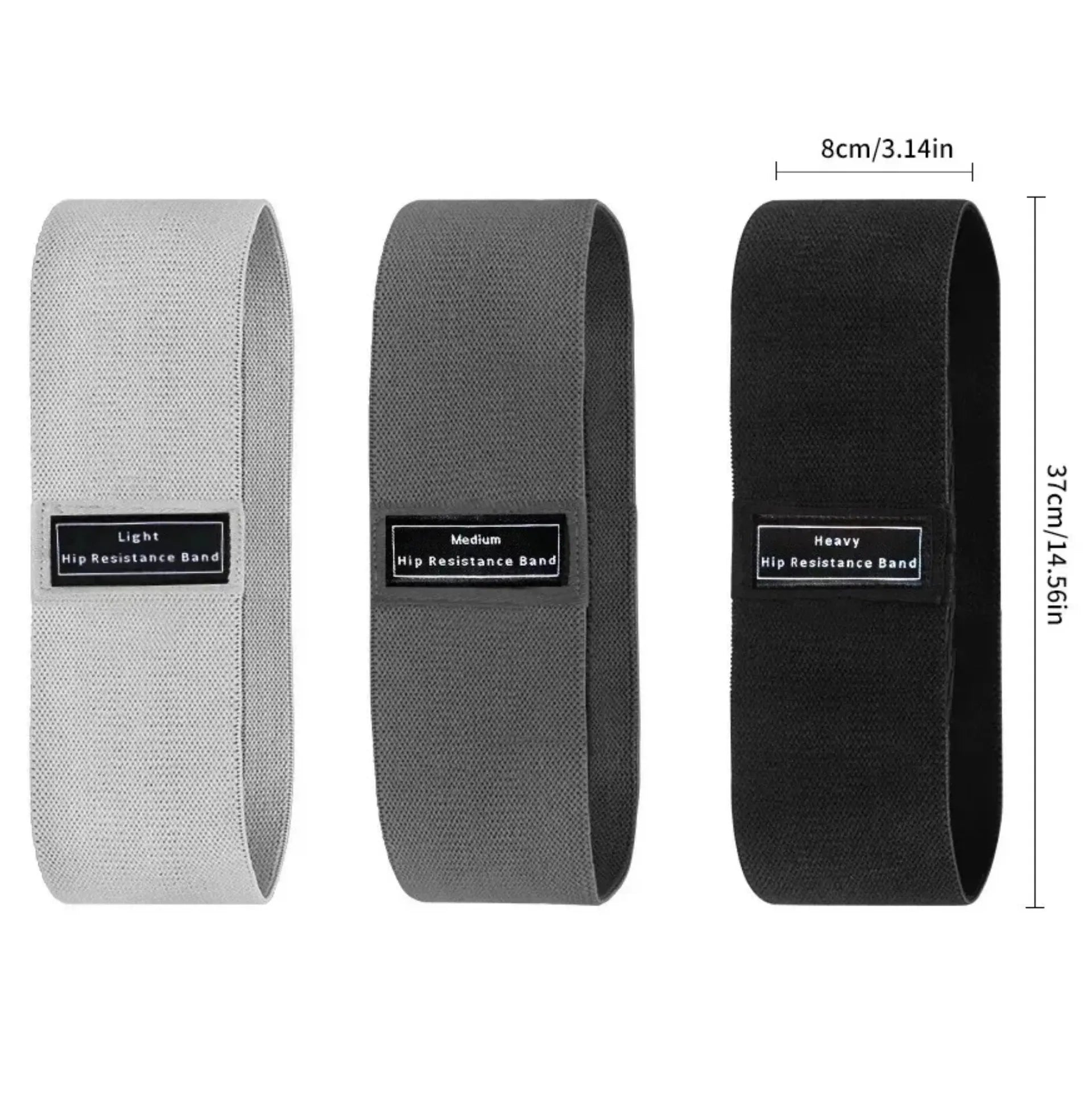 Pack de 3 Bandes de Résistance – Light / Medium / Heavy – Entraînement Fessiers, Jambes et Cuisses – vue 4