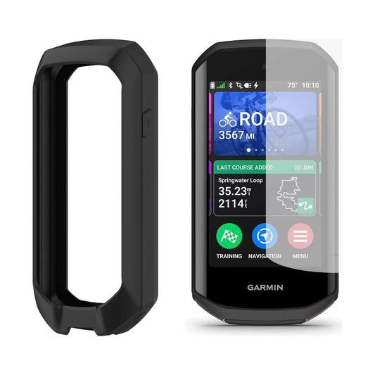 Pack de protection et support pour Garmin Edge 1050 – Housse silicone et film hydrogel Bikeflow