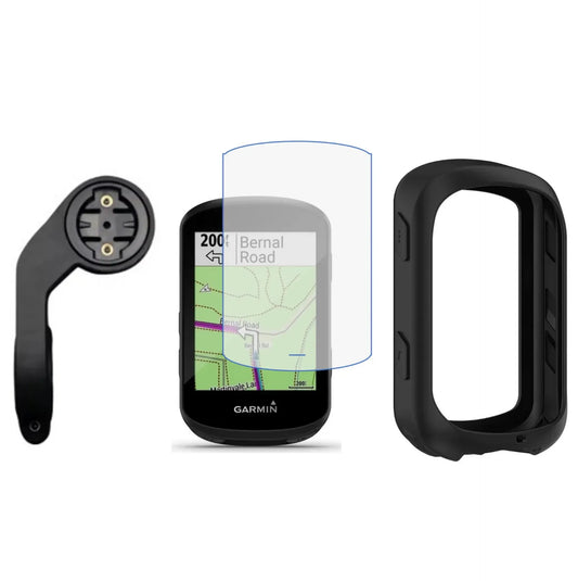 Pack Garmin Edge 530 – Verre trempé + housse silicone + support déporté