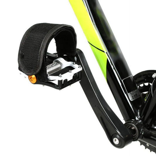 Paire de sangles de pédale vélo – Double fixation ajustable avec bande adhésive renforcée