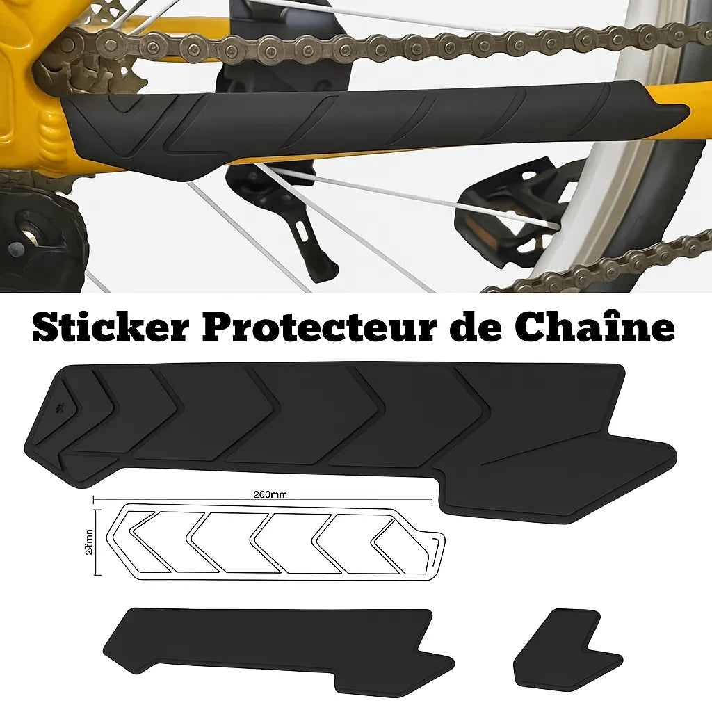 Protecteur de cadre en silicone noir – bande autocollante – vue 2