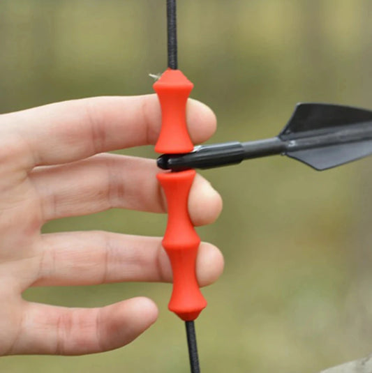 Protège-doigts en silicone pour tir à l'arc – Protection légère pour corde d'arc