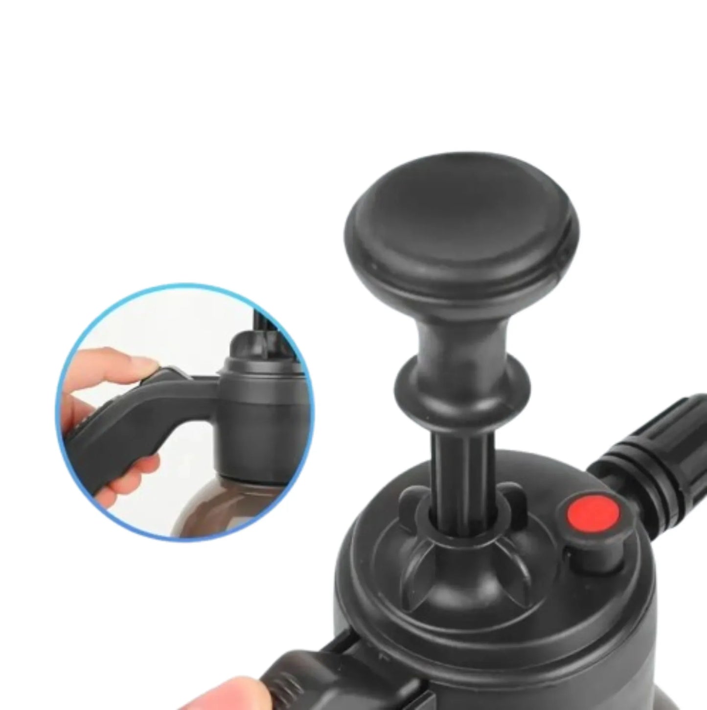 Pulvérisateur mousse 2L pour nettoyage vélo – Bouteille à pression manuelle avec buse mousse et jet – vue 2