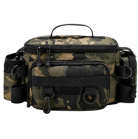 Sac de pêche multifonction grande capacité – Bandoulière/taille – Tissu Oxford imperméable