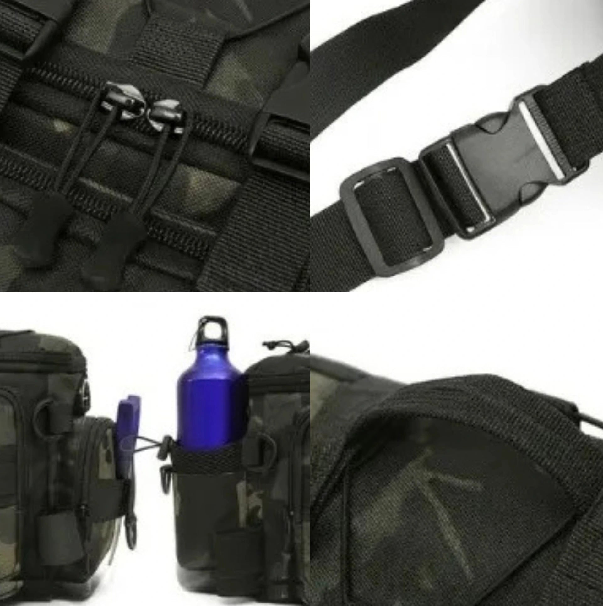 Sac de pêche multifonction grande capacité – Bandoulière/taille – Tissu Oxford imperméable – vue 4