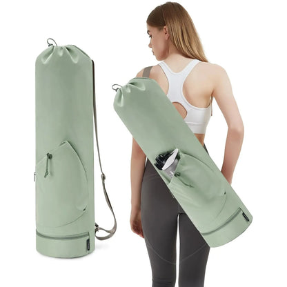 Sac pour tapis de yoga – Porte-tout grande capacité avec poches étanches et bandoulière réglable