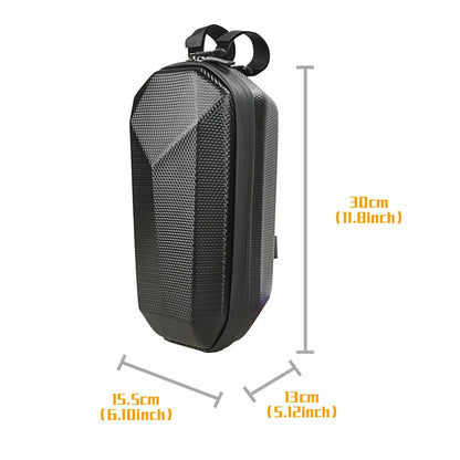 Sacoche avant rigide 4L pour trottinette et vélo – Étanche et coque EVA – vue 5