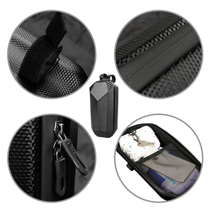 Sacoche avant rigide 4L pour trottinette et vélo – Étanche et coque EVA – vue 6