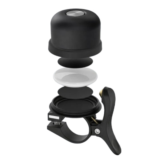 Sonnette de vélo avec compartiment dissimulé pour AirTag - Support étanche 22,2 mm
