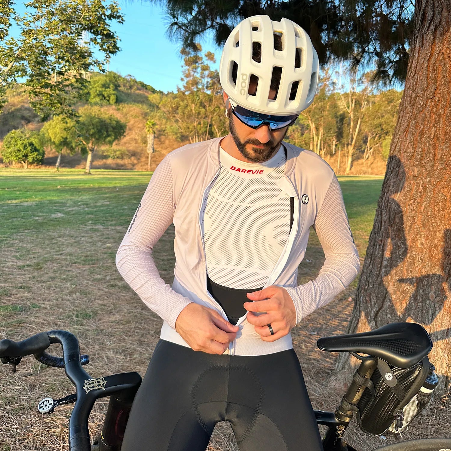 Sous-maillot à manches longues DAREVIE Knitting LS – Blanc – vue 5