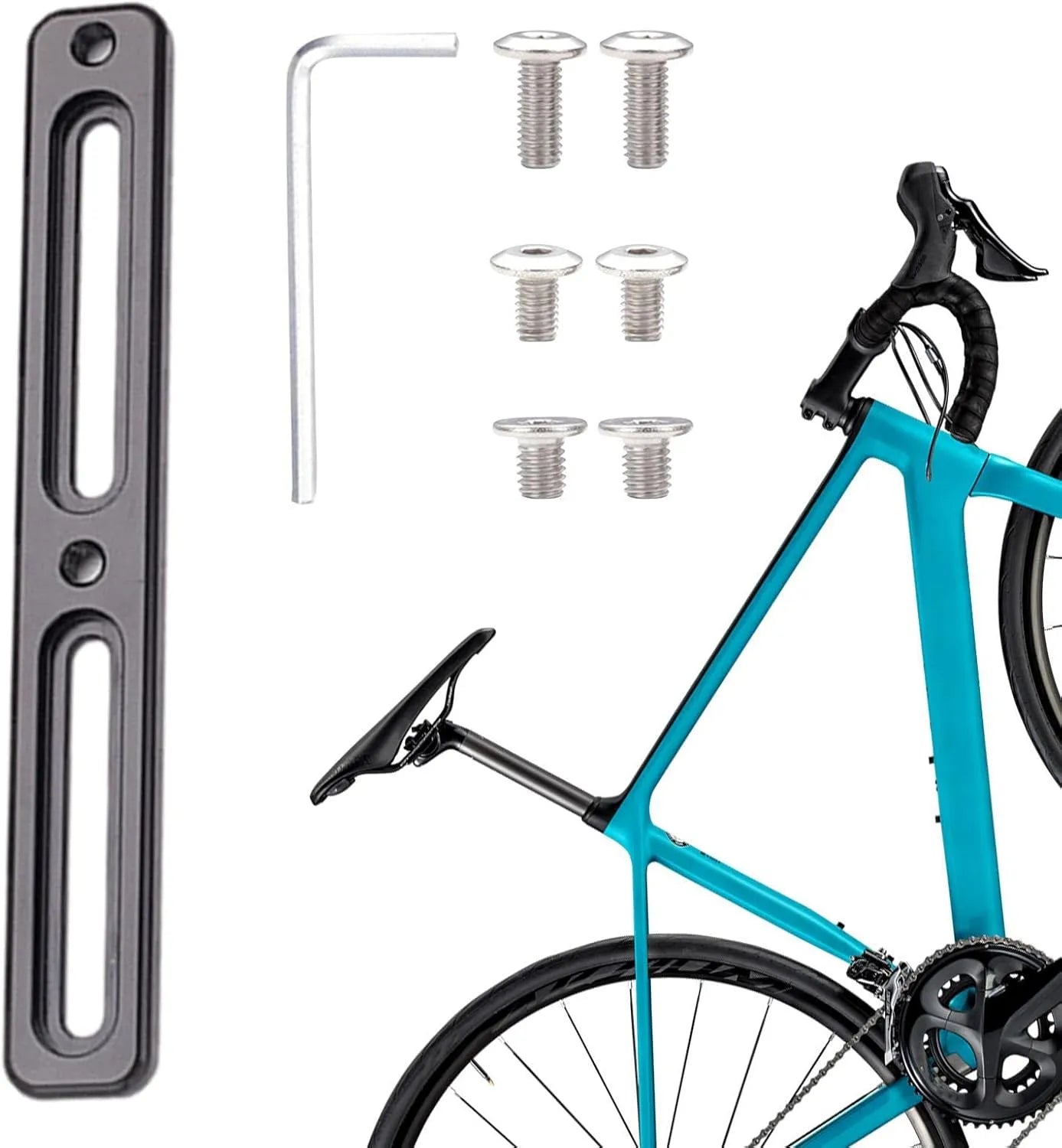 Support de cage pour porte-bouteille vélo Noir – vue 3