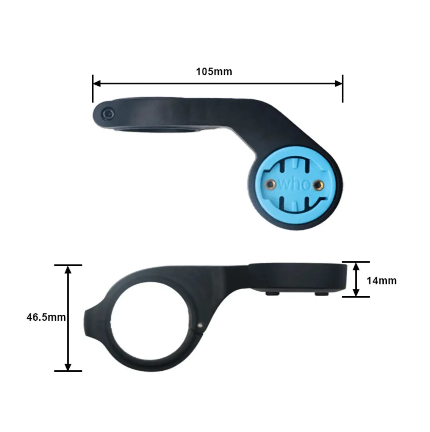 Support déporté compatible Wahoo Bolt v2 Elemnt Roam et Element Roam v2 – vue 3