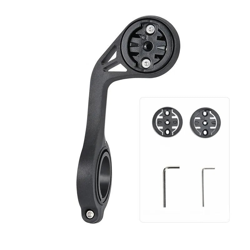 Support déporté XL bras allongé optimisé pour Garmin 1030/1040/1050 - Wahoo - Bryton + fixation éclairage ou gopro