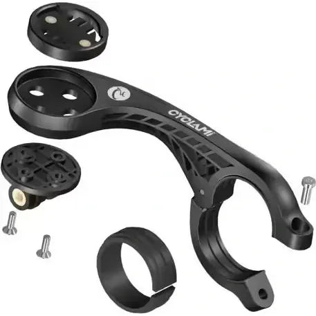 Support déporté XL bras allongé optimisé pour Garmin 1030/1040/1050 + fixation éclairage ou gopro