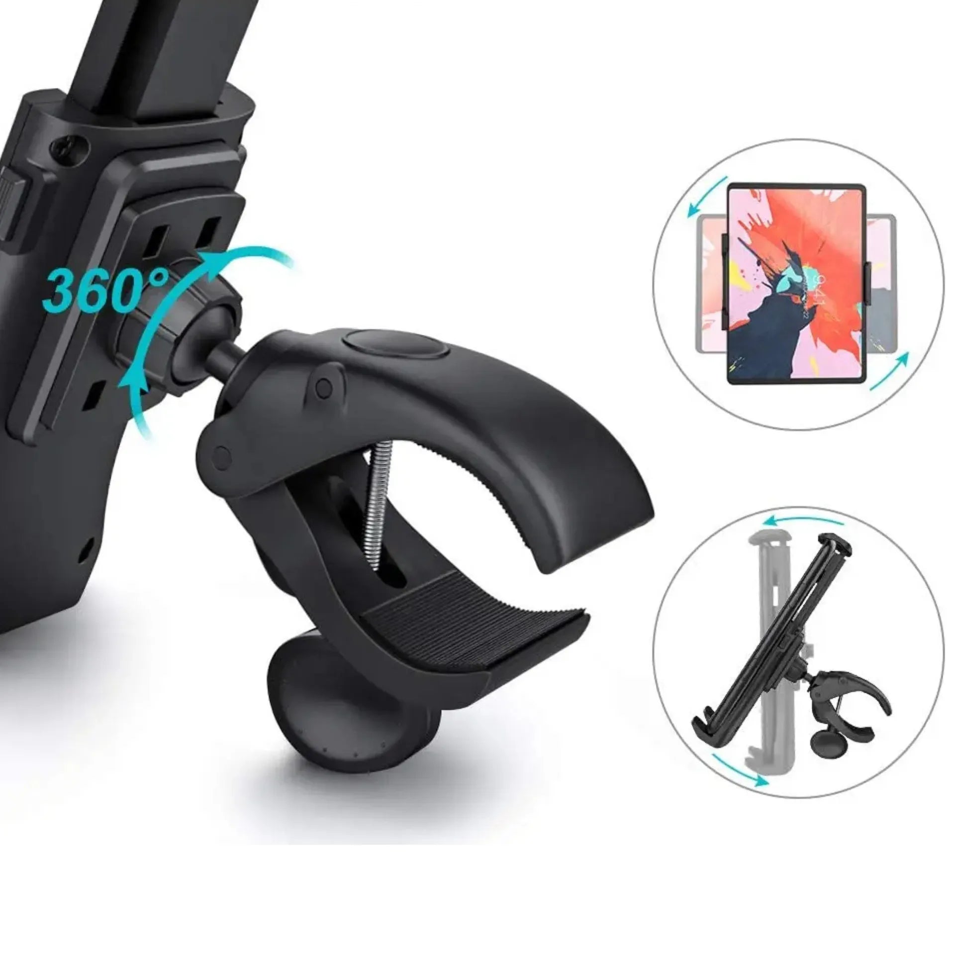 Support vélo pour tablette et smartphone – Guidon 18 à 50 mm, rotation 360° – vue 5