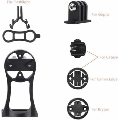 Support vélo universel en aluminium – Compatible Garmin, Bryton, Cat Eye et GoPro – vue 4