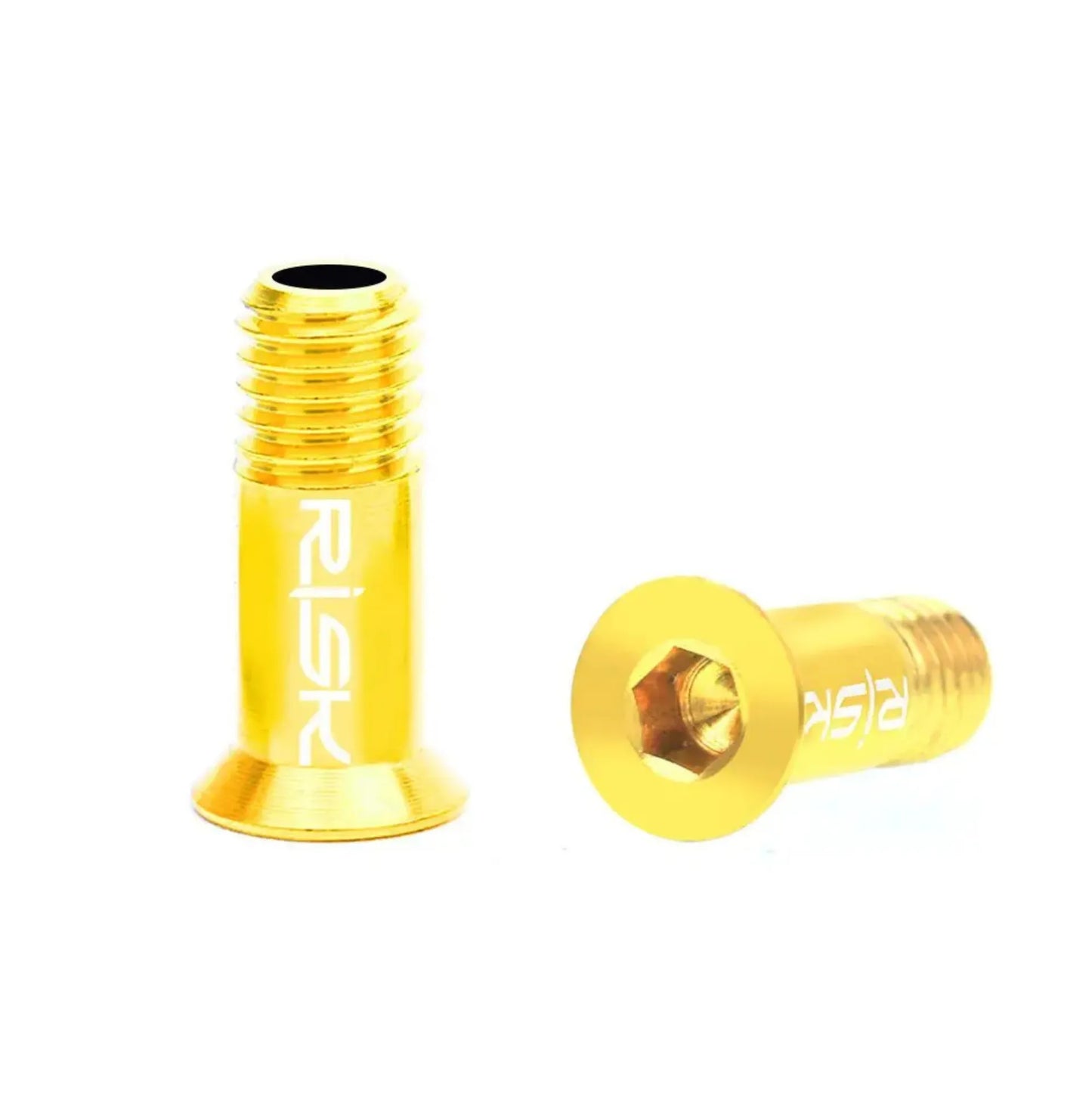 Vis de fixation galet de dérailleur arrière – Titane M5×14,2 mm Doré – vue 2