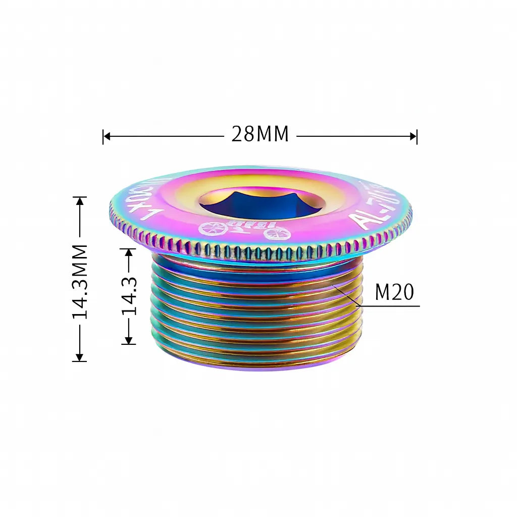 Vis de manivelle en aluminium CNC – Filetage M20 – vue 4